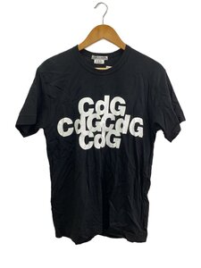 COMME des GARCONS◆24ss/CDGロゴプリント半袖Tシャツ/M/コットン/ブラック/oz-t304 cdgロゴ