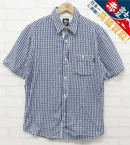 7T6534【クリックポスト対応】STUSSY 半袖ギンガムチェックシャツ ステューシー