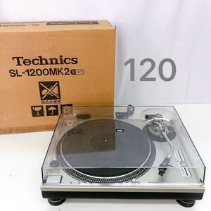 11AB052 1円〜 Technics SL-1200MK2 ターンテーブル レコードプレイヤー カートリッジ SHURE M44G 音響 オーディオ テクニクス 通電確認OK