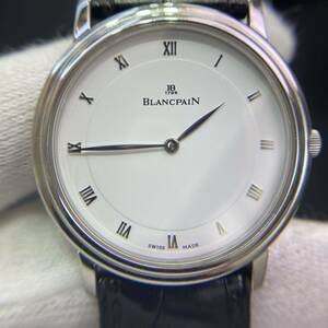 ブランパン ヴィルレ ウルトラスリム 手巻き 白文字盤 メンズ BLANCPAIN 腕時計