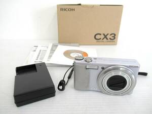 【RICOH/リコー】巳①48//CX3 DIGITAL CAMERA/充電器/取説/元箱