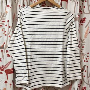 新品　UNIQLO ユニクロ　 ボーダー　カットソー　XL 長袖　カットソー　LL Tシャツ