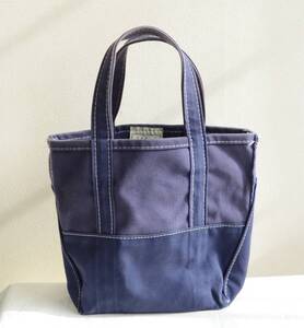 エルエルビーン × ビームス DEEP BOTTOM BOAT & TOTE トートバッグ ネイビー