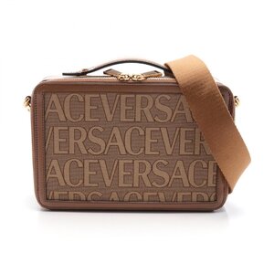 ヴェルサーチ ブランドオフ VERSACE キャンバス ショルダーバッグ キャンバス/レザー 中古 レディース