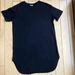 GU/黒ロングTシャツ、チュニック