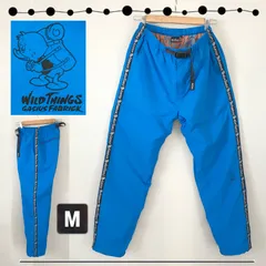 WILDTHINGS ワイルドシングス / GASIUS ガシアス★SIDE TAPE PANTS★サイドテープ/ナイロンパンツ★BLU/WG-19017F★メンズM　　2403M041