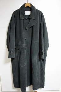 20AW VOAAOV ヴォアーブ washing corduroy long coat チンストラップ コーデュロイ ロング コート 濃灰 VOCO-E71 サイズ1 328M