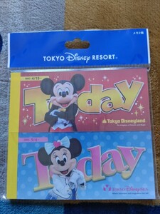 ＴＤＬ★ＴＤＳ★ディズニーランド☆ディズニーシー☆Todayメモセット♪ミッキー♪ミニー♪