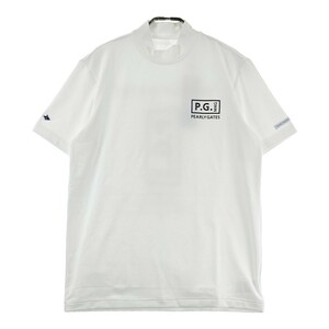 【新品】PEARLY GATES パーリーゲイツ 2023年モデル ハイネック 半袖Tシャツ ホワイト系 5 [240101192323] ゴルフウェア メンズ