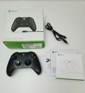 美品 / 動作品 Xbox One ワイヤレス コントローラ Model 1708 ブラック 箱付きWireless Controller