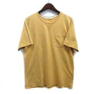 バイタル vital ニコル クルーネック ポケット Tシャツ 半袖 イエロー 黄 48 メンズ