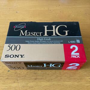 SONY ベータ ビデオテープ MasterHG500 2個セット 未使用品 Beta