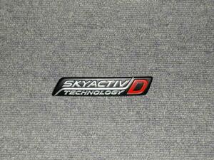 ●CX-8(3DA)旧モデル用/SKYACTIV-Dエンブレム(マットブラック＋赤)