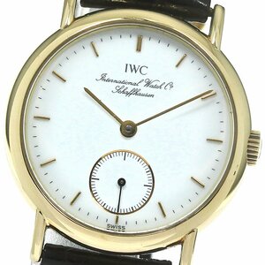 IWC SCHAFFHAUSEN IW2532 ポートフィノ K18YG スモールセコンド 手巻き ボーイズ _793896