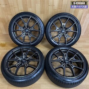 RAYS グラムライツ 57FXZ 18インチ 7.5J +50 5H 100 & 215/40R18 2022年製 ミシュラン パイロットスポーツ5 4本セット GR86 など 004