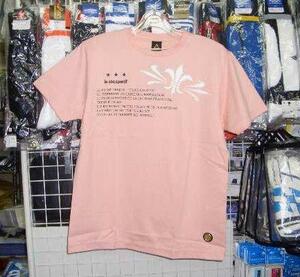 ルコック QF012801おしゃれなフットサルTシャツピンクLサイズ le coq 新品 レトロ /