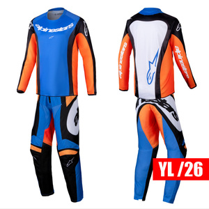 【10％OFF】 ALPINESTARS ’25 RACERユース MELT”ジャージパンツセット オレンジブルー YL/26サイズ 【送料サービス】