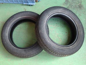 ４～５部山 ダンロップ ENASEVE EC203 タイヤ 155/65R13 ２本◆R5-226-09　再