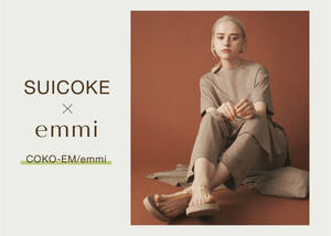 SUICOKE × emmi「COKO-EM/emmi」 スイコック×エミ トング サンダル　 US7/JP25