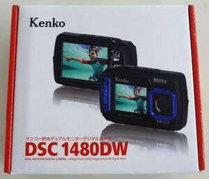 Kenko ケンコー DSC1480DW 防水 IPX8 デュアルモニター デジタルカメラ 動画撮影 単4形 乾電池駆動 マイクロSD ブラック＆ブルー