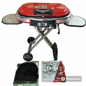 ■Coleman コールマン Roadtrip Grill LXE-J ロードトリップ キャスター付きグリル 動作未確認 ジャンク品 /24.5kg