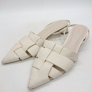 ◇ CHARLES & KEITH　チャールズ＆キース ミュールサンダル サイズ23.5 ホワイト レディース E