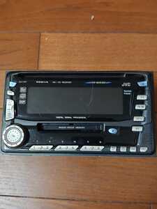 ビクター JVC ステレオ オーディオ MD/CD2DINデッキ 作動未確認 ジャンク 扱い KW-MZ63DA