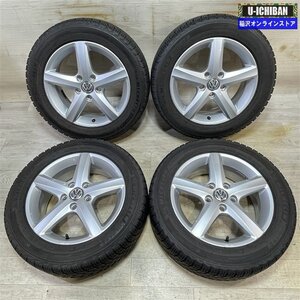 ゴルフ 等 VW 純正 ＜560 601 025CE＞ 6-16+48 5H112 2020年製 ミシュラン X-ICE SNOW 205/55R16 16インチ スタッドレス 4本セット 009