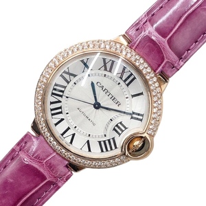 カルティエ Cartier バロンブルー ドゥ カルティエ WE900551 K18ピンクゴールド 腕時計 レディース 中古