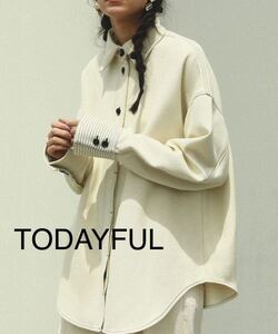 TODAYFULトゥデイフルStitch Wool Shirts ステッチウールシャツ　エクリュ 12120415 22107