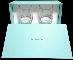 新品未使用 希少◇自宅保管 ティファニー アンパサンド ＜ペア＞ グラス TIFFANY&CO.