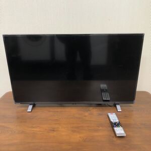 【ジャンク品】12-35 TOSHIBA 東芝 液晶テレビ 40V34 REGZA 2021年製 リモコン付 CT-90494 画面割れ