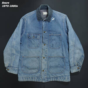 SEARS DENIM CHORE JACKET 1970s JA24129 Vintage シアーズ デニム カバーオール ブランケットライナー 1970年代 ヴィンテージ