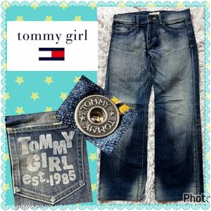 トミーガール★tommy girl★ロゴたっぷりデニム★Gパンデニムパンツ