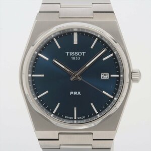 ■ 1円 ～ 正規 中古品 参定6.9万円 ■ ティソ TISSOT ■ PRX 40mm ■ T137.410 クォーツ ブルー 青 ネイビー 紺 シルバー メンズ