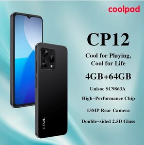 新品 coolpad CP12 スマートフォン 本体 64GB SIMフリー BLACK