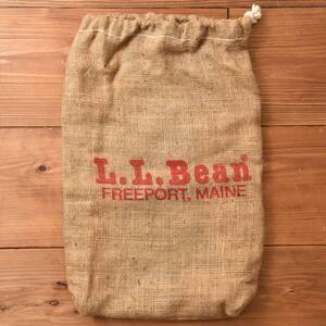 デッドストック!? レア！ ヴィンテージ L.L.Bean ファットウッド用 麻袋 バッグ ジュート ヘンプ ガンニー袋 南京袋 80s 90s キャンプ