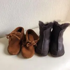 【美品】uggムートンブーツ　ベビーミネトンカ