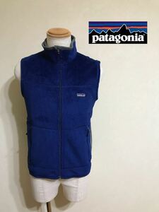 patagonia パタゴニア アウトドア フリース ジップ ベスト ジャケット サイズS ブルー グレー