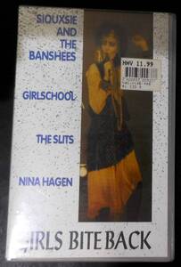 GIRLS BITE BACK /独VHS 1992年 Siouxsie & The Banshees, Nina Hagen, The Slits, Girlschool PAL