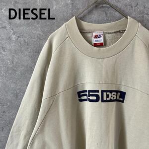 DIESEL スウェットトレーナー ゆったりXXLメンズ　 ベージュ