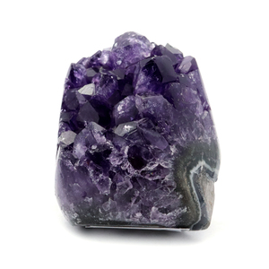 アメジスト クラスター 側面磨き AAA ドゥルーザ 紫水晶 置き物 原石 73g ウルグアイ産 天然石 1点物 2月 誕生石 天然石 amethyst