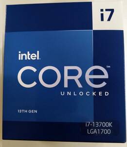 【送料無料/新品未開封】インテル　inter core i7 - 13700K　②