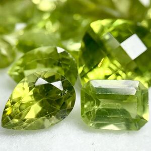 1円〜!!（天然ペリドットおまとめ95ct）f 約19g ルース 裸石 宝石 ジュエリー jewelry peridot w5マ105