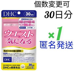 匿名配送　DHC　ウエスト気になる30日分×１袋　個数変更可　Ｙ