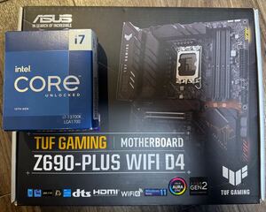 CPU CORE i7 13700K + マザーボード ASUS TUF GAMING Z690-WIFI D4 + メモリ DDR4 64GB + M.2 SSD 500GB+1TB + Noctua 12cmファン