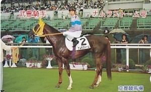 ●ナムラストーム号 武豊 京都競馬場テレカ