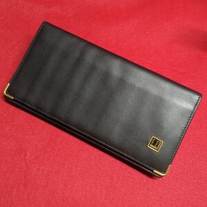 dunhill ダンヒル 長財布 ブラック 二つ折り ロングウォレット 札入れ 中古