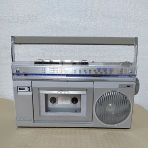 Victor RC-S11 ラジカセ　RADIO CASSETTE RECORDER　ビクター　カセットレコーダー　メタリック　昭和レトロ　ラジオ　0430-C3-TA10