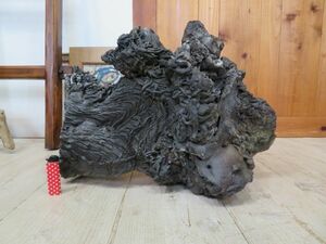 【貴重】 旧家石蔵から出て来た 富士山 溶岩石 パホイホイ溶岩 21kg 検索用⇒ 奇石/珍石/アア溶岩/縄状溶岩/水石/鑑賞石/盆石/C0814